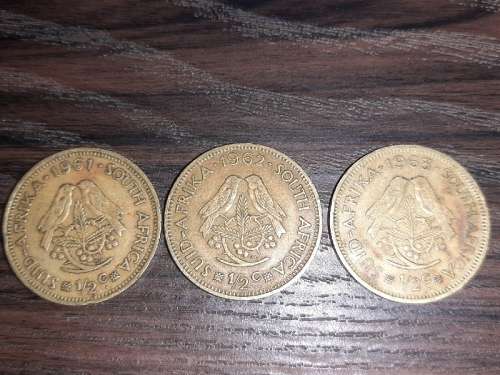 3 x 1/2c - 1961, 1962, 1963