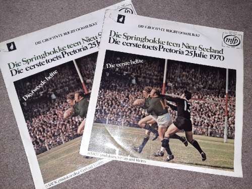 Die Springbokke teen Nieu-Seeland - Die eerste toets Pretoria 25 Julie 1970 - 2 x LP's