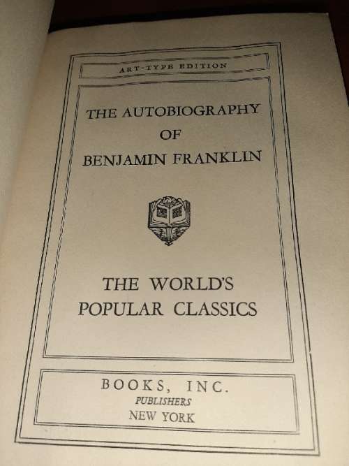 The Autobiography of Benjamin Franklin