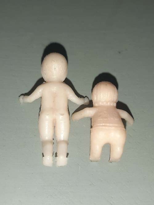 2 x Very Small, Miniature Vintage Dolls