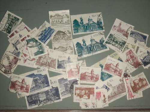 45 x RSA Popular Buildings Stamps - see pictures