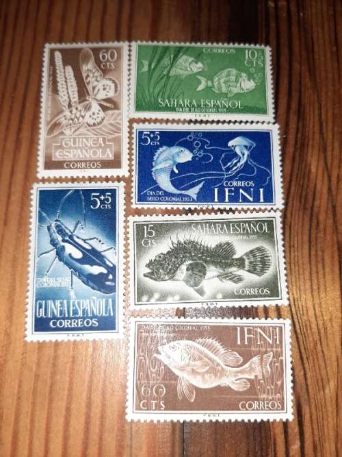 6 x Spain Stamps