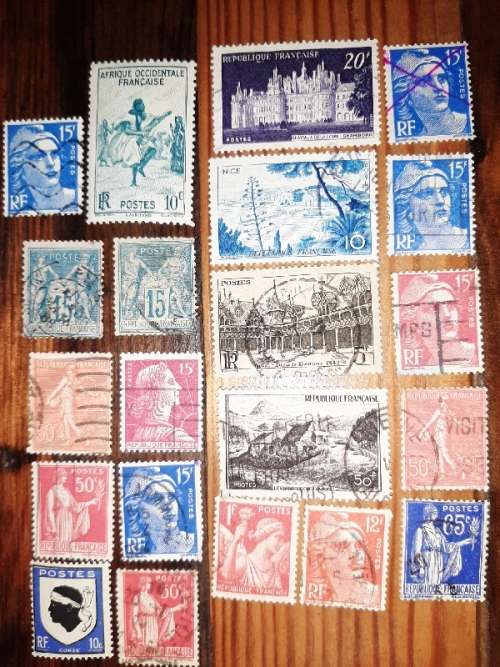 21 x France Stamps