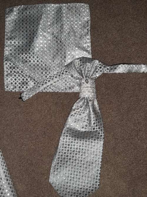 Angelino Silver Waistcoat Set - Size XXL