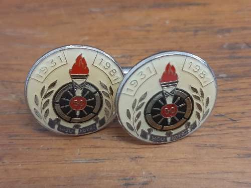 Voortrekker Hou Koers Cufflinks - 50 Jaar - 1931 - 1981