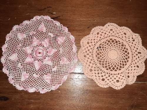 2 x Crochet Doilies