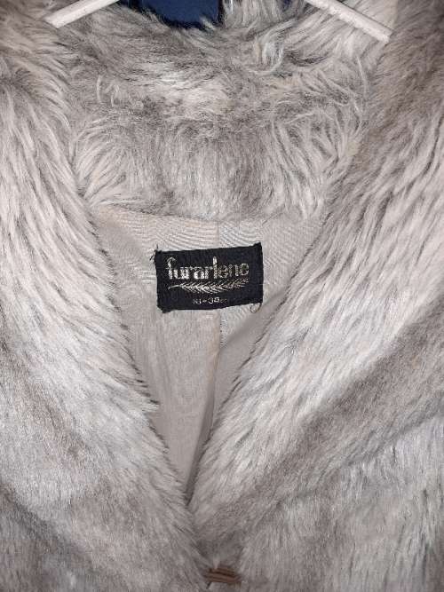 Beautiful Vintage Simulated Fur Long Coat - Made in Belgium - Size 10