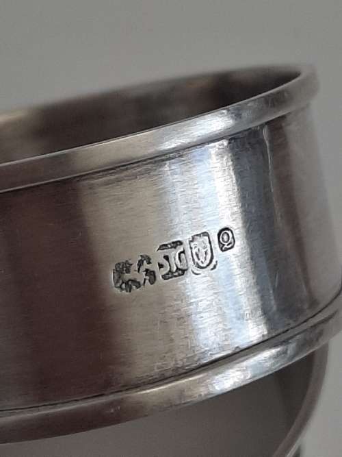 2 x Beautiful Hallmarked Silver Napkin Rings - See pictures
