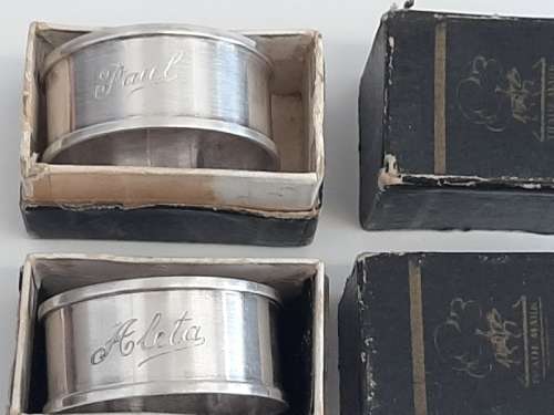2 x Beautiful Hallmarked Silver Napkin Rings - See pictures