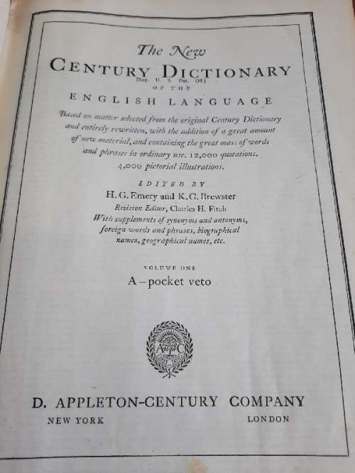 The New Century Dictionary - Volume 1 - 1948