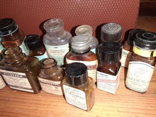 24 x Vintage Medicine bottles - Great Find!!!