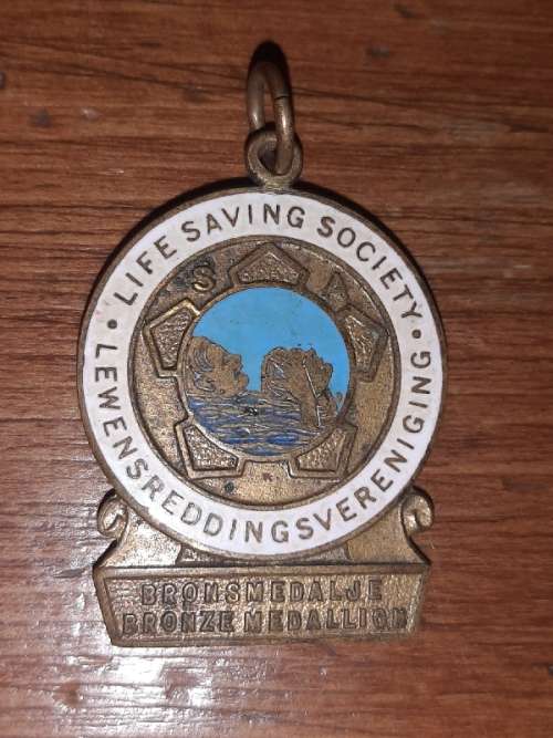 Vintage Life Saving Sociey Bronze Medalion / Lewensreddingsvereniging Brons Medalje