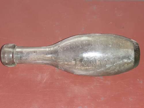 Vintage M.B. Foster & Son - London Glass bottle