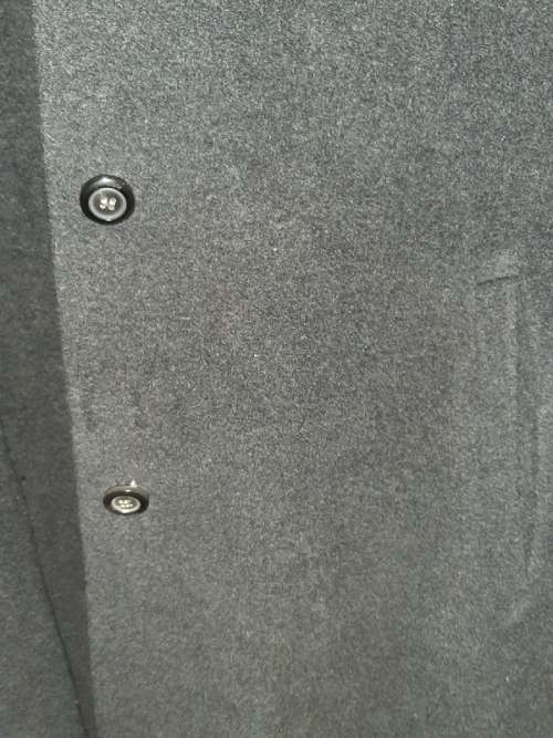Beautiful Dark Grey Wool Coat - Italy - Size XL