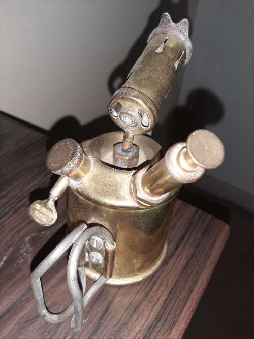 Vintage Original Sievert Brass Blow Torch - Made in Sweden -  Beautiful!!