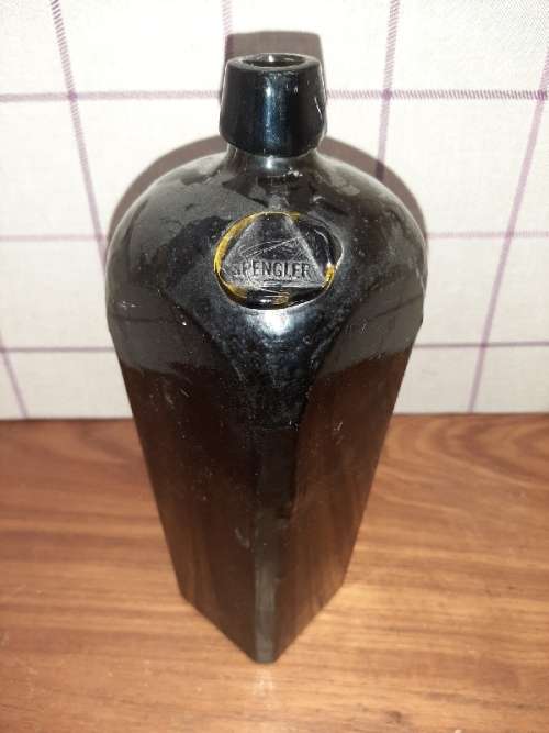 Vintage Glass Bottle with Spengler Stamp