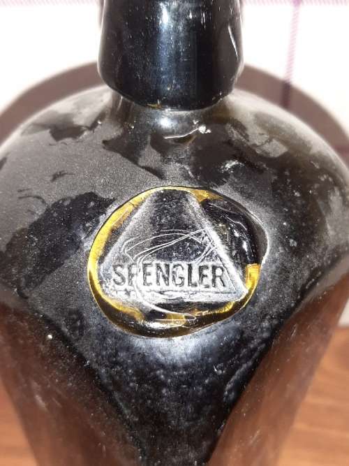 Vintage Glass Bottle with Spengler Stamp