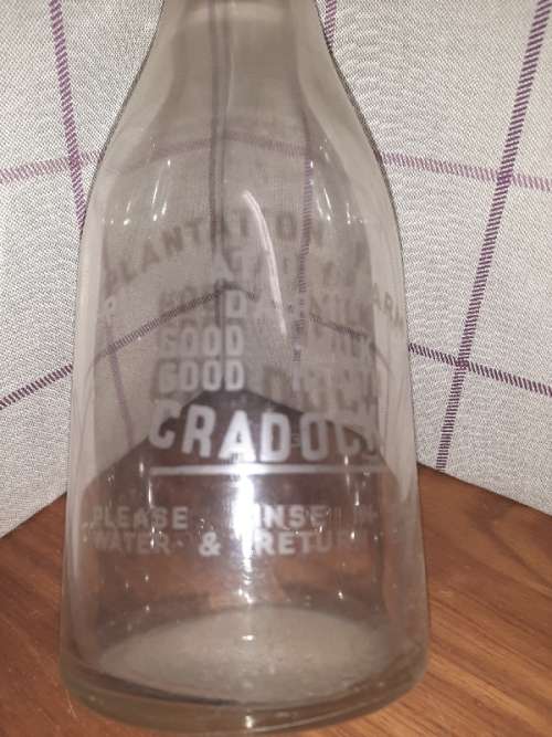 Vintage Milk Bottle - Cradock - 1 Imperial Quart