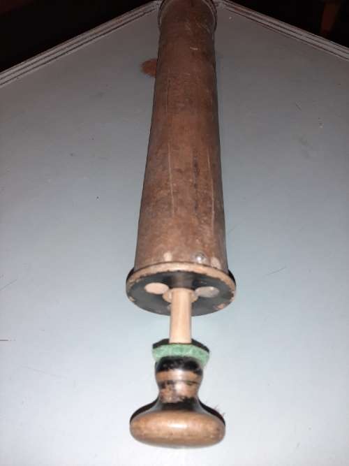 Antique Wooden Cylinder Bellow - Blaasbalk