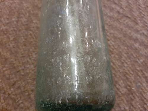 Vintage Cunnington Shaw & Co. Bottle with marble