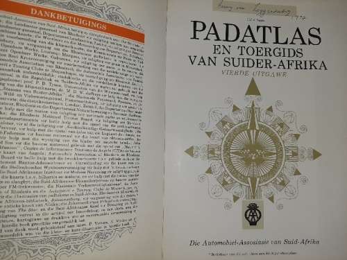 Padatlas en Toergids van Suider-Afrika - 1972