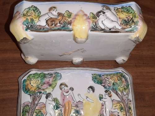 Capodimonte Italy - Large Trinket Box - Beautiful!!!