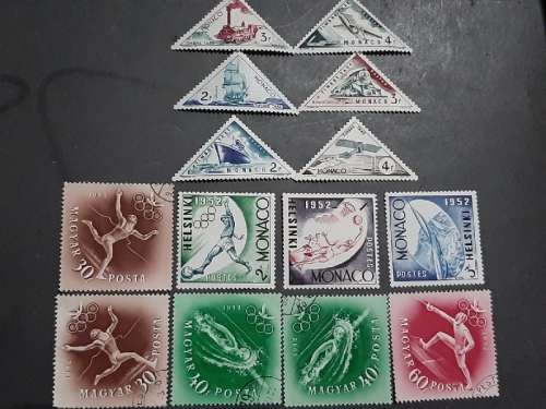 14 x Monaco stamps