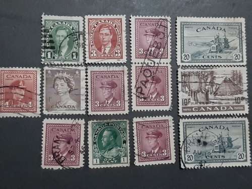 13 x Canada Stamps