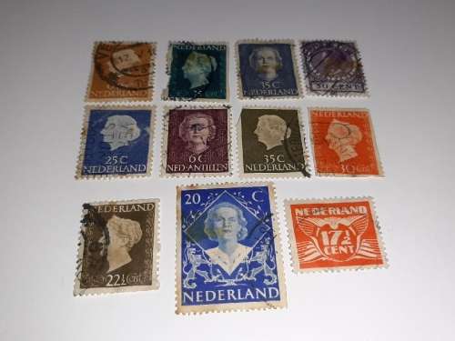 11 x Nederland Stamps