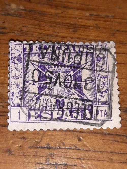 Spain Telegrafos stamp
