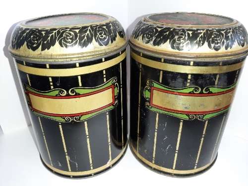 2 x Vintage 1LB Five Roses Tea Tins