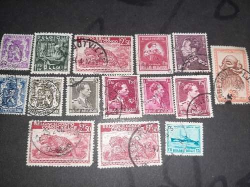 15 x Belgium stamps