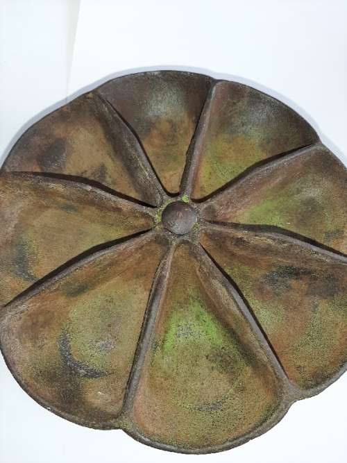 Vintage Cast Iron Nail Cup Lazy Susan