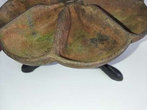 Vintage Cast Iron Nail Cup Lazy Susan