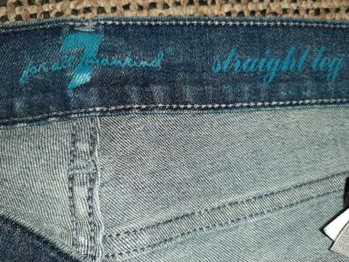 7 for All Mankind Straight Leg Jeans - Made in Italy - Size 29 (Should fit SA36)