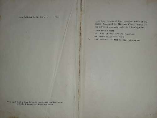 The Gallant Pimpernel - Four Complete Novels by Baroness Orczy - 1939