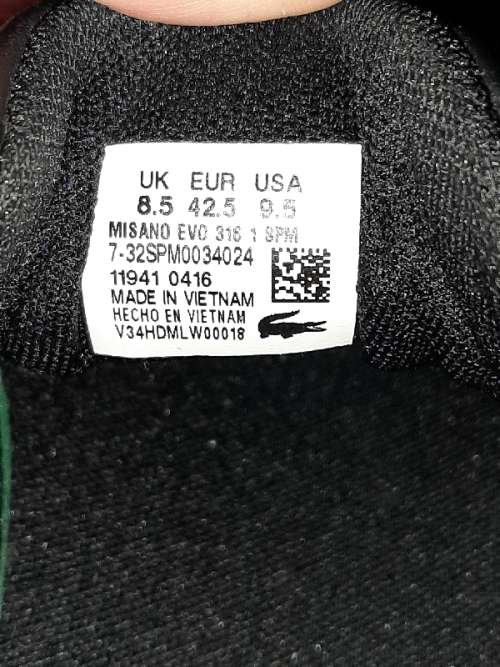 Lacoste Sneakers - Size 8.5