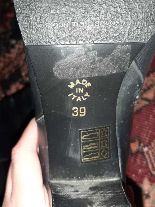 Leather Knee High Boots - Made in Italy - Size 6