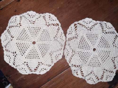 2 x Crochet Doilies