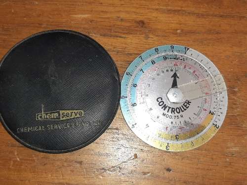 Vintage Circular Slide Ruler - Controller Mod. 75R - Made in W. Germany