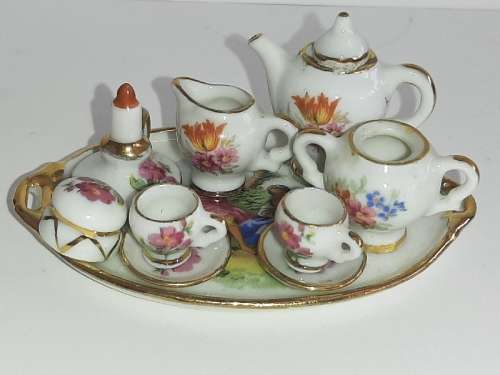 Limoges Miniature Tea set - Made in France