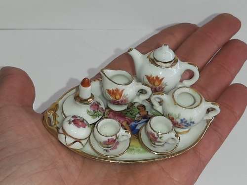 Limoges Miniature Tea set - Made in France