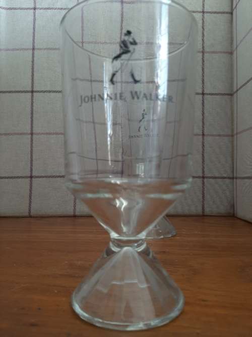 2 x Unusual Johnnie Walker Glasses