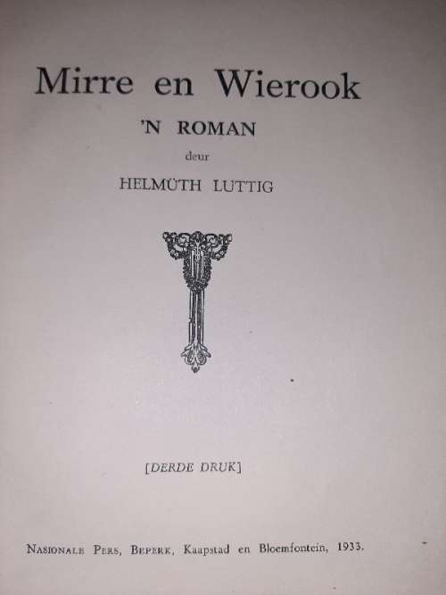 Mirre en Wierook - Helmuth Luttig - 1933