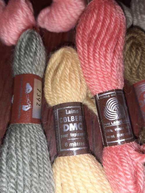 Lot of Colbert DMC Tapestry 100% Wool - See pictures