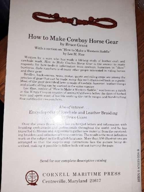 How to make Cowboy Horse Gear - Bruce Grant