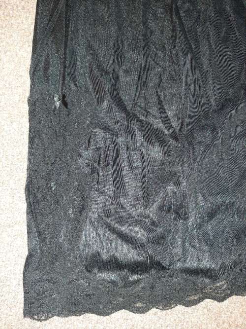 Vintage Black Petticoat / Onderrok / Slip - Size S
