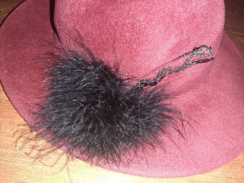 Vintage Maroon Hat
