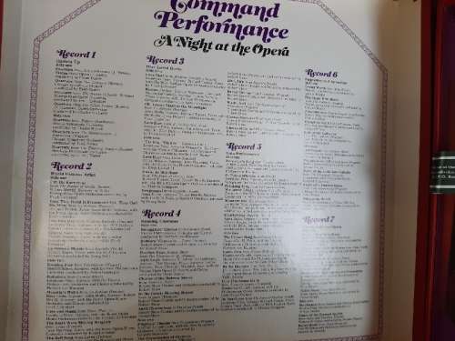 Command Performance - A Night at the Opera - 7 x LP's Box Set