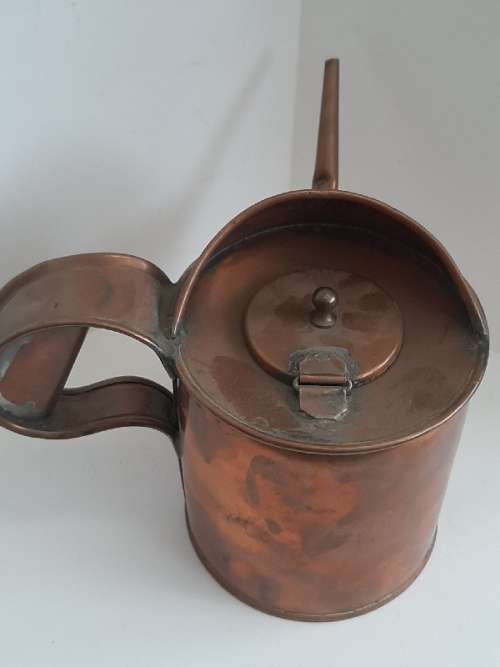 Vintage Copper School desk inkwell filler - Stamped 1938